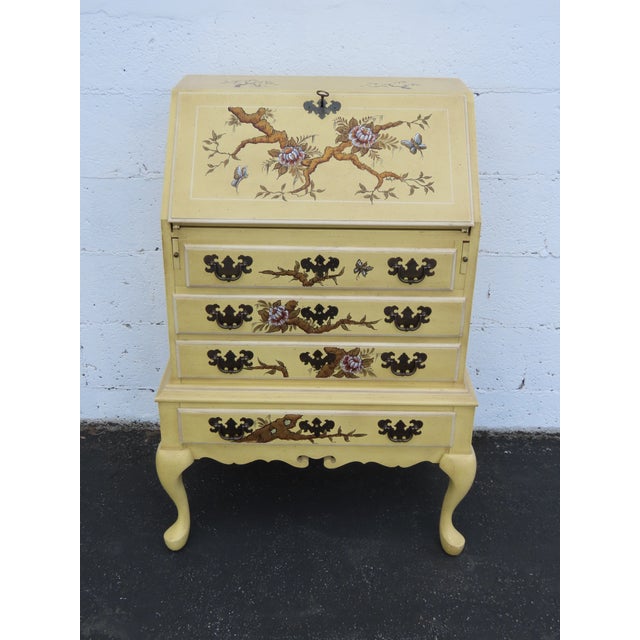 This beautiful Secretary Desk is made out of wood. It has a French style and design, small silhouette, queen Anne legs,...