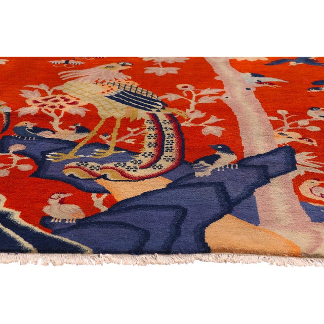 Vintage Chinese Art Deco Pictorial Rug, 07'11 X 05'02 For Sale - Image 4 of 10