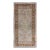 Mid 20th Century Vintage Oushak Rug in Light Lavender Background and Chocolate Brown Border For Sale