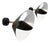 Mid-Century Modern Black Saturn Wall Lamps by Serge Mouille, Set of 2 For Sale