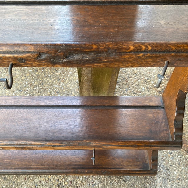 Vintage Wooden Wall Mount Plate Rack or Display Shelf For Sale - Image 11 of 12