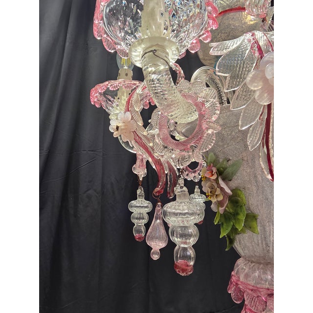 Vintage Murano Glass Chandelier, 1930s For Sale - Image 18 of 18