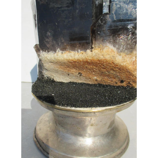 Black Quartz Natural Crystal Point For Sale In New York - Image 6 of 9
