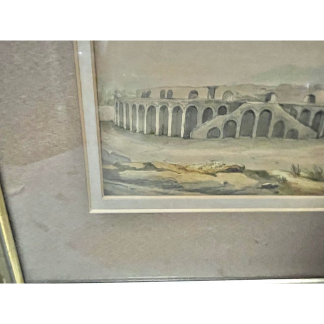 Original Lithograph Framed Pictures of Pompeii 1830 - Set of 3 For Sale In West Palm - Image 6 of 12