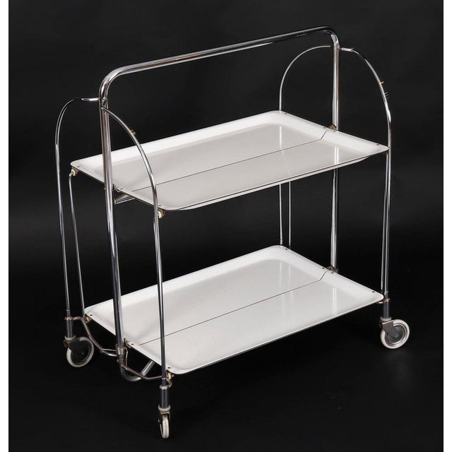 Mid-Century Dinette Folding Trolley from Bremshey Gerlinol For Sale - Image 6 of 13