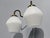 Mid-Century Modern Swedish Modern, Double Wall Sconce, Brass, Glass, Sweden, 1980s For Sale - Image 3 of 8