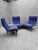 Cassina Mid Century Modern Blue Three Seat Veranda Sofa by Vico Magistretti for Cassina For Sale - Image 4 of 10