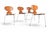 Wood Set of Four Arne Jacobsen Ant Chairs in Teak by Fritz Hansen, 1950s For Sale - Image 7 of 11