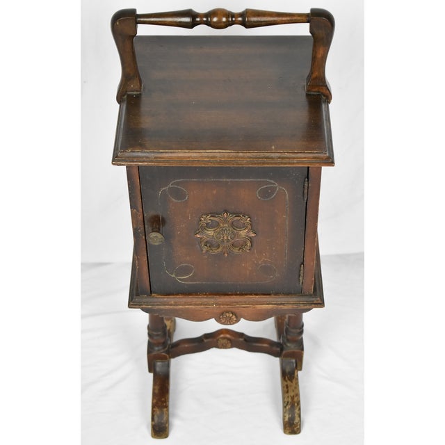 Antique Copper Lined Humidor Smoking Stand Chairish
