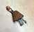 Brutalist Oversized Brutalist Copper/Natural Stone Pendant For Sale - Image 3 of 4