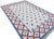 Not Yet Made - Made To Order Handwoven Cotton Area Rug Vegetable Dyed Sky Blue, Cream and Terracotta Star Patterned Dhurrie - 6'x9' For Sale - Image 5 of 13