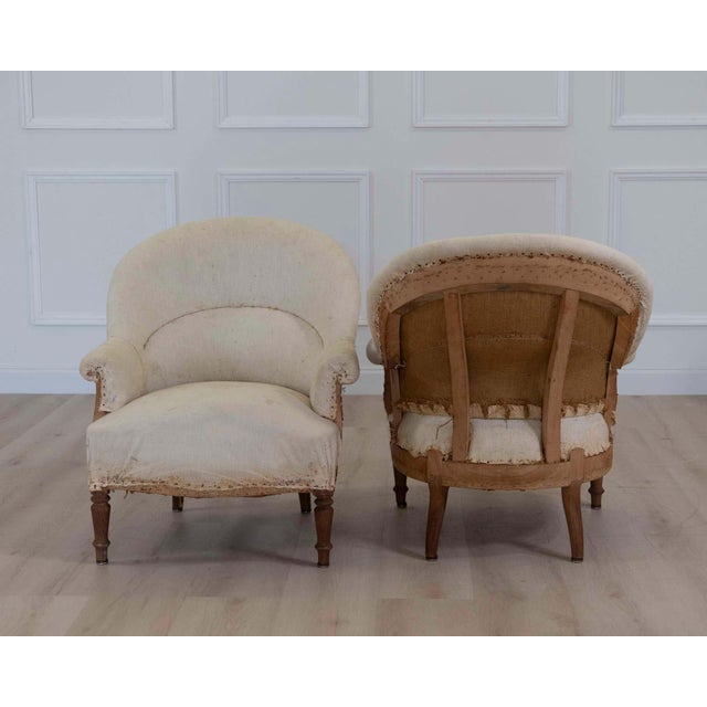 Pair of 20th Century French Chairs, Ready to Upholster For Sale - Image 13 of 13