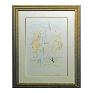 Salvador Dali "Le Singe Et Le Leopard" Framed Authentic Artwork