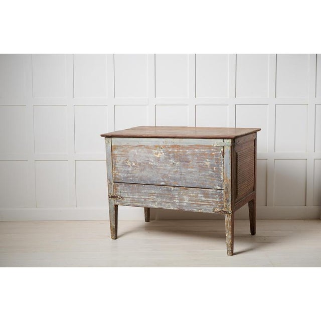 Antique Folk Art Rustic Chest of Drawers in Pine For Sale - Image 6 of 14