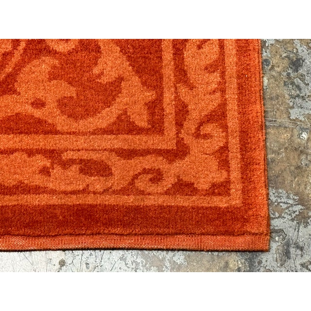 2010s 7ft 10in × 9ft 9in Morel Canal Grande Aragosta Wool Area Rug For Sale - Image 5 of 12