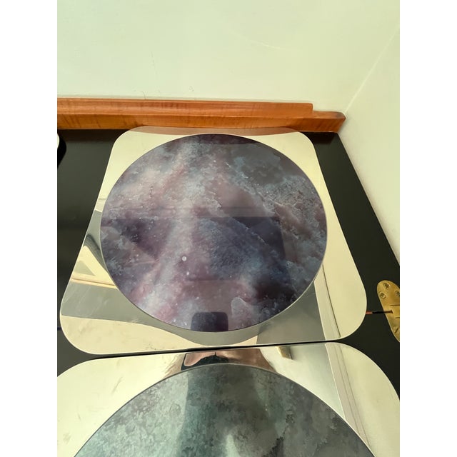 1960s Jean-Luc Bertrand for Bouillet Bourdelle Chargers Metanode and Stainless For Sale In New York - Image 6 of 11