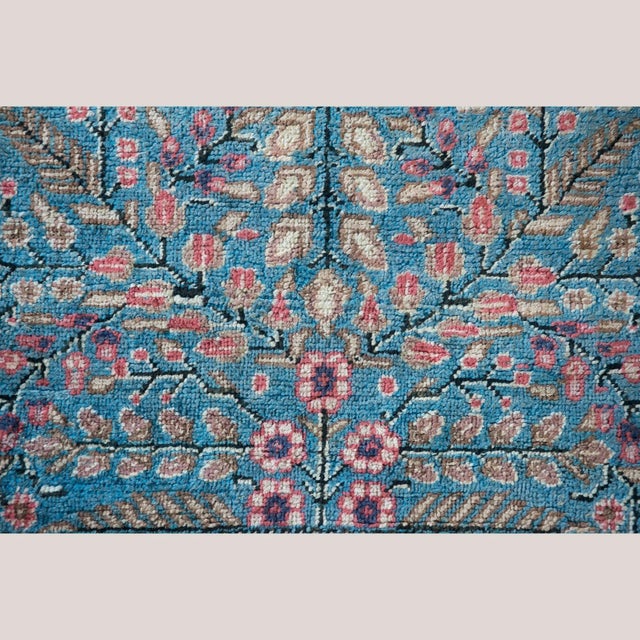 Vintage Hereke Silk Prayer Tree of Life Rug, 1950s For Sale - Image 6 of 8