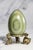 Wonderful Antique Polished Stone Specimen Eggs on Monkey Stands Grand Tour Mineral Collection Pair Home Decor For Sale In New York - Image 6 of 16