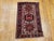 Vintage Persian Heriz Karajeh Rug, Hand-Knotted Wool, Geometric Pattern, Red & Ivory, 2x3 For Sale - Image 11 of 12