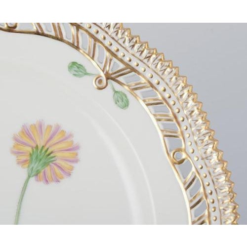 1950s Flora Danica Openwork Lunch Plate in Porcelain from Royal Copenhagen, 1958 For Sale - Image 5 of 8