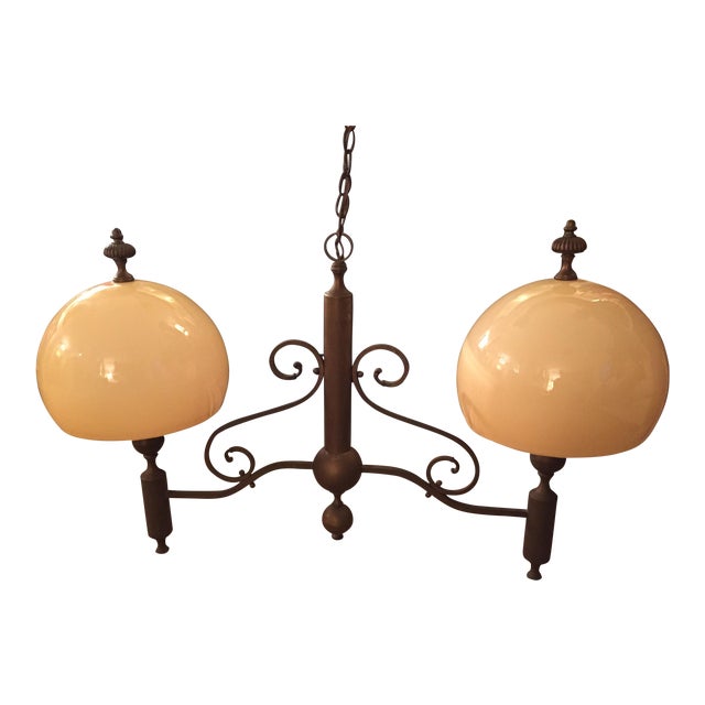 Vintage Ethan Allen Brass Chandelier | Chairish