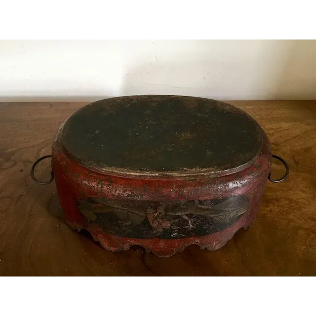 1790 - 1800 French Empire Paint Decorated Tole Monteith Planter Cachepot For Sale - Image 10 of 11