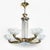 Art Deco Brass Petitot Chandelier W/ Glass Rods & Opalescent Glass Shades For Sale - Image 10 of 18
