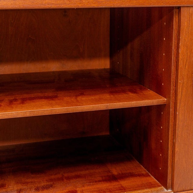 Brown Trio Sideboard in Teak and Oak by by Nils Jonsson for Bra Bohag, Hugo Troeds, Sweden, 1960s For Sale - Image 8 of 13