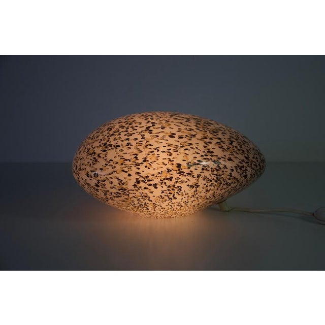 Stone Shaped Glass Table Lamp, Germany, 1970s For Sale - Image 10 of 14