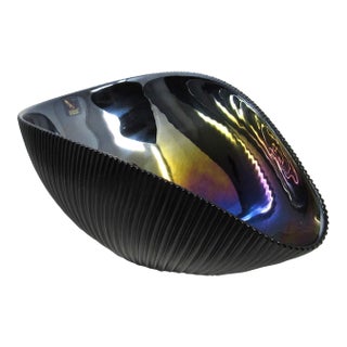 Yalos Murano Decorative "Mono" Shell Glass Bowl For Sale