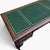 Vintage Sligh Solid Mahogany Queen Anne Writing Desk – Green Leather Top For Sale - Image 12 of 15