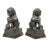 Figurative Vintage Patinated Metal Foo Lion Sculptures - A Pair For Sale - Image 3 of 12