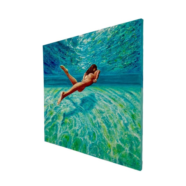 Anastasia Gklava, Floating Weightlessly, 2021, Oil on Canvas For Sale - Image 4 of 10