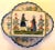 Circa 1920's, Henriot Quimper French Faience Art Pottery sardine box with handpainted depictation of a Breton man and...