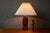 Brutalist Danish Hand-Carved Teak Table Lamp, 1960s For Sale - Image 11 of 11