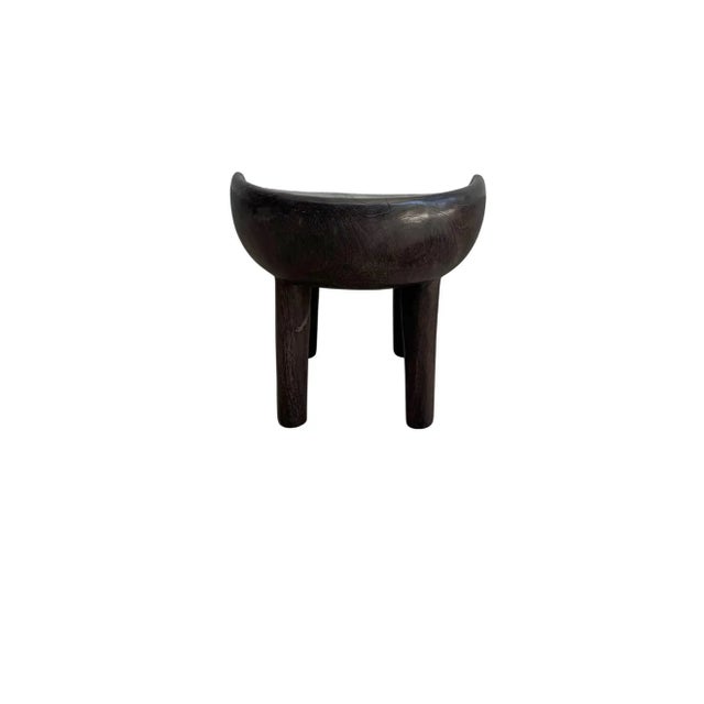 Not Yet Made - Made To Order Sculptural Mango Wood Chair Dark Brown Espresso Finish Modern Organic For Sale - Image 5 of 8