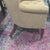 Vintage Dessin Fournir Vintage Beige Wingback Chair For Sale - Image 10 of 11