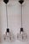 Mid-Century Ceiling Lamps with Silver-Plated Metal Rods and Clear Crystal Plate Inserts from Hillebrand, 1960s, Set of 2,...
