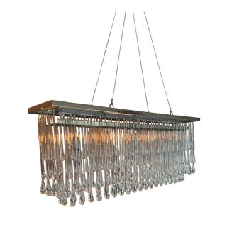 Ochre Rectangle Drizzle Chandelier For Sale