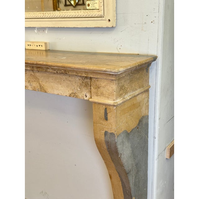 Antique Natural Stone Fireplace Mantel For Sale In New York - Image 6 of 14
