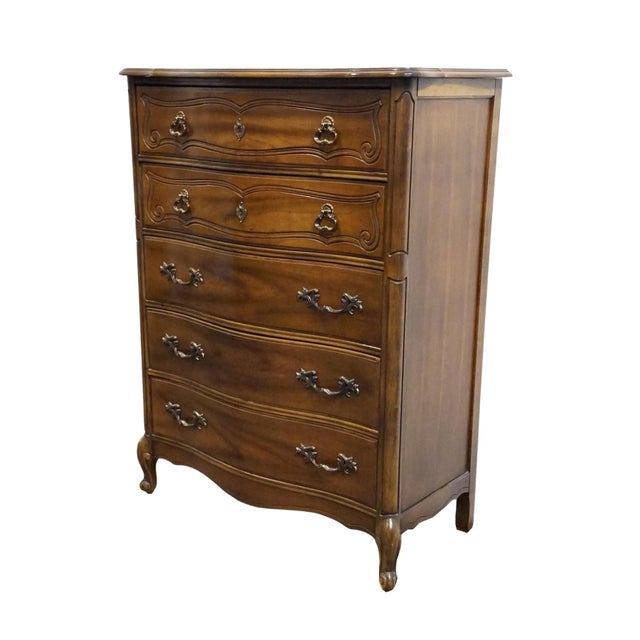 BASSETT FURNITURE Cherry Country French Provincial 38" Chest of Drawers 190-5-A371 50" High 38" Wide 20" Deep We...