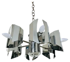 Mid-Century 6-Light Chandelier, 1960s