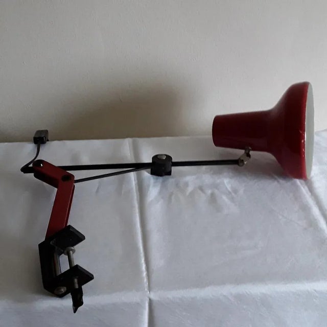 All -Sided Adjustable Desk Lamp with Clamping Foot, 1970s For Sale - Image 4 of 8