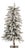 LED Flocked Alpine Pencil Tree with Metal Base 3'H For Sale