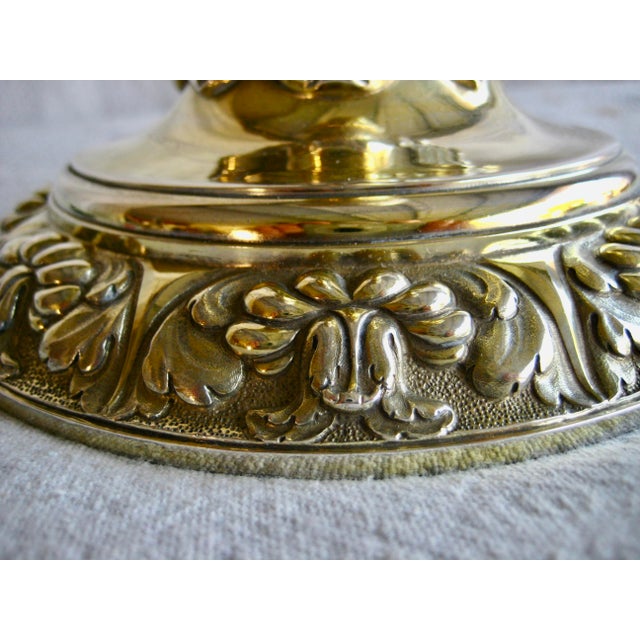 Metal Large Silver-Gild Chalice 19 Century For Sale - Image 7 of 14