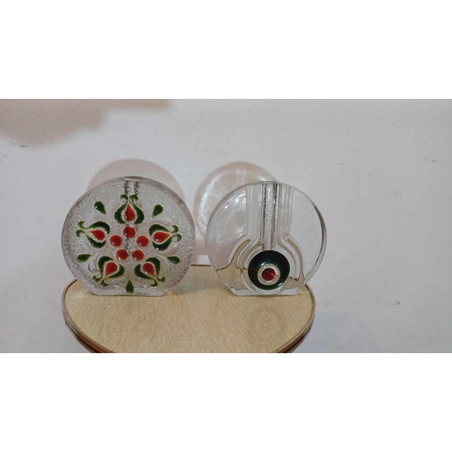 Pop Art Glass Vases from Walther, 1970s, Set of 2 For Sale - Image 12 of 12