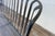Metal Vintage Mid-Century Modern Wrought Iron Patio Loveseat Bench | Russell Woodard Style Garden Sofa For Sale - Image 7 of 18