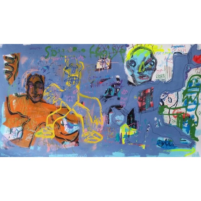 PUNCH - 2018 194 x 114 cms Mixed media on cotton canvas not on chassis Unique work signed by the artist with certificate...