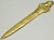 Antique English Brass Pierrot Paper Knife Letter Opener For Sale - Image 4 of 8