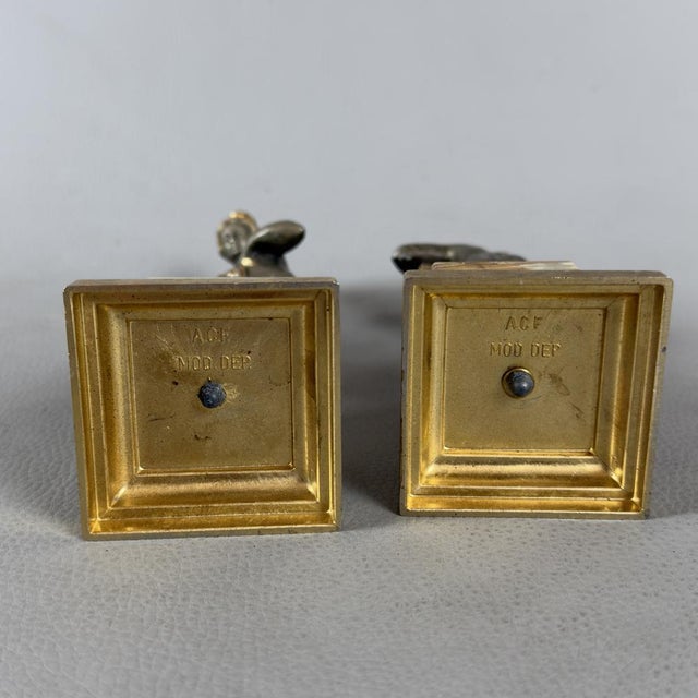 Metal Venus Sculptures in Silver-Plated Brass with Onyx Marble Bases, 1960s, Set of 2 For Sale - Image 7 of 11